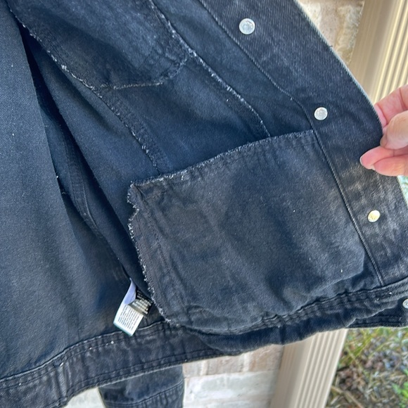 Universal Thread Freeborn Denim Jacket (Size: XXL) Black-Wash - Picture 9 of 16
